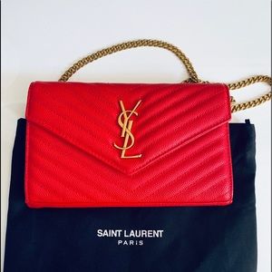 Red crossbody bag